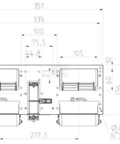 Twin blower 12V, 006-A46-22