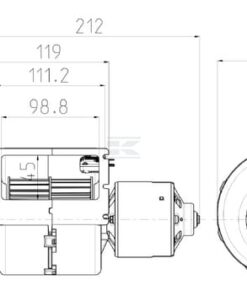 Single blower 24V, 008-B45-02D GR RPA3 VCB