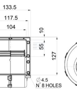 Single blower 12V, 010-A70-74D