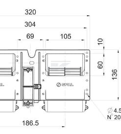 Twin blower 12V, 011-A40-22