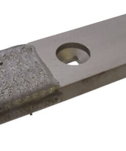 Punta de cultivador 300 x 70 x 20 mm, plana, 2 orificios, válida para Demblon