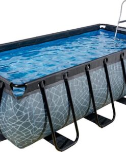 Piscina desmontable 4x2x1m piedra
