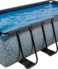 Piscina desmontable 4x2x1m piedra