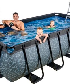 Piscina desmontable 4x2x1m piedra 14 Piscina desmontable 4x2x1m piedra