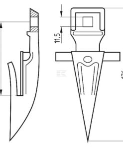 Cutting bar single finger
