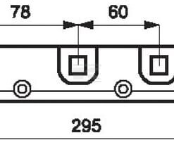 Knife head guide, L-295mm