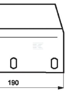 Knife head guide, L-190mm