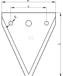 Side knife blade, 2.7mm, L-105mm