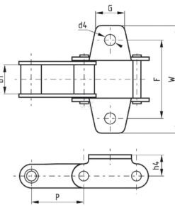 Intake elevator chain, Fi 8.3mm (5m)