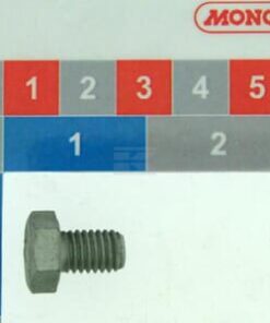 Tornillo, cabeza hexagonal, DIN933 M8x12, acero zincado