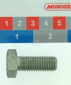 Tornillo, cabeza hexagonal, DIN933 M12x30, acero zincado