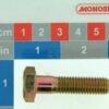 Tornillo, cabeza hexagonal, DIN933 M10x40, acero zincado