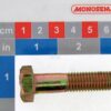 Tornillo, cabeza hexagonal, DIN931 M12x50, acero zincado