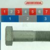 Tornillo, cabeza hexagonal, DIN931 M16x70, acero zincado 2 Tornillo, cabeza hexagonal, DIN931 M16x70, acero zincado