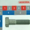 Tornillo, cabeza hexagonal, DIN931 M12x45, acero zincado
