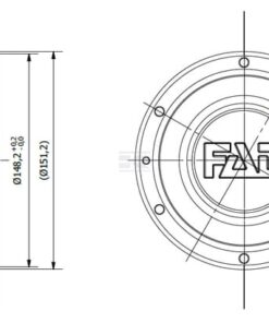Tapa de cubo Ø148,2 mm, 6 orificios, 7 mm 5 Tapa de cubo Ø148,2 mm, 6 orificios, 7 mm