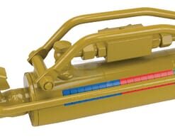 Cilindro hidráulico de 3er punto, gancho con bola Cat.2, Ø63 mm