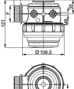 Filtro de aspiración 1 1/4" malla 50 Arag