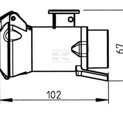 Adaptador corto
