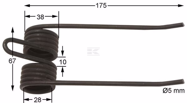 Diente de púas adecuado para Hesston 2 Pick-up tine suitable for Hesston