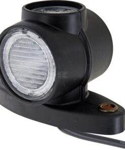 Marker light LED Superpoint III, round, 24V, red/white/orange, bolt on DC plug