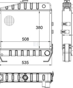 Radiador adecuado para Case IH