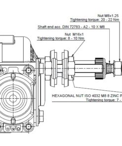 Motor limpiaparabrisas 12V eje 90° L:72,4mm Ø10mm (tipo 316)