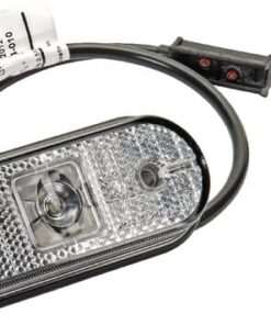 Luz de galibó LED, ovalada 24 V, blanca, 119, Aspöck