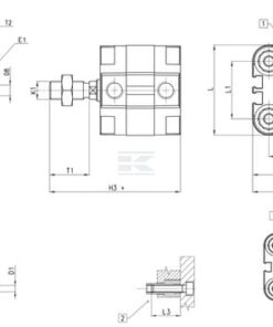 Compact cylinder Serie 31