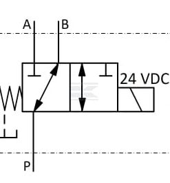 Válv. control 3/2-3/4-24 V CC