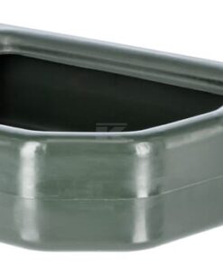 Trough half round plastic, green