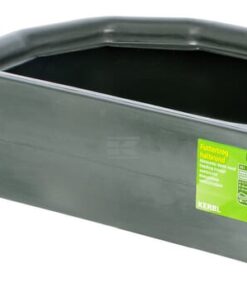 Trough half round plastic, green