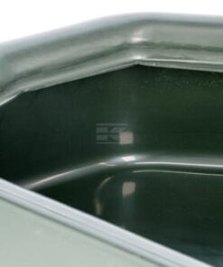 Trough half round plastic, green