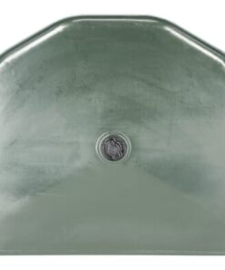 Trough half round plastic, green