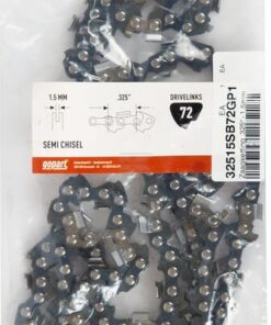 Cadena de motosierra, 0.325" 1.5mm, 72 DL, gopart 5 Cadena de motosierra, 0.325