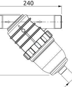 Inclined filter 1"1/2m   100 m