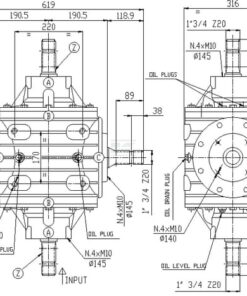 Caja T-331A 1:1,94