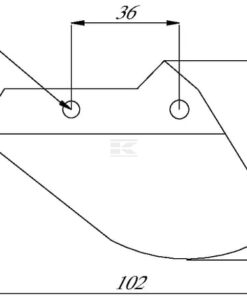 Punta abresurcos (031785)
