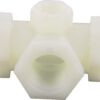 Pieza T 1/2" hembra con 1/4"