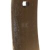 Punta de cultivador 275 x 80 x 12 mm, curvada, 1 orificio, válida para Horsch