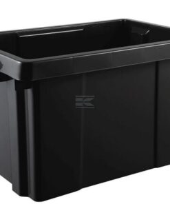 Contenedor negro 54L, 600 x 392 x 334 mm EDA
