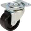 Rueda industrial giratoria en polipropileno: Ø58 x 28 mm, placa soporte: 80 x 60 mm. Capacidad: 100 kg, Tente
