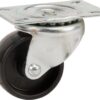 Rueda industrial giratoria en polipropileno: Ø65 x 30 mm, placa soporte: 95 x 70 mm. Capacidad: 120 kg, Tente