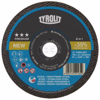 Disco de corte 115x1,0x22,23 F41 A60Q-BFP 1 Disco de corte 115x1,0x22,23 F41 A60Q-BFP