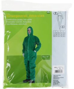 Mono desechable, verde, 2XL, 70 gr.
