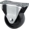 Rueda industrial fija en poliamida: Ø65 x 30 mm, placa de soporte: 95 x 54 mm. Capacidad: 120 kg, Tente 4 Rueda industrial fija en poliamida: Ø65 x 30 mm, placa de soporte: 95 x 54 mm. Capacidad: 120 kg, Tente