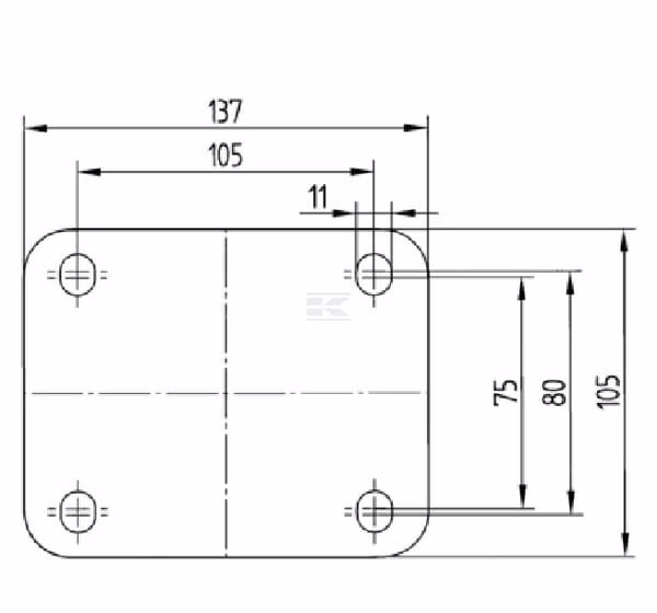 Rueda industrial giratoria en goma: Ø200 x 50 mm, placa soporte: 137 x 105 mm. Capacidad: 205 kg, Tente 3 Rueda industrial giratoria en goma: Ø200 x 50 mm, placa soporte: 137 x 105 mm. Capacidad: 205 kg, Tente
