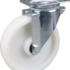 Rueda industrial giratoria en poliamida: Ø200 x 50 mm, placa soporte: 137 x 105 mm. Capacidad: 350 kg, Tente