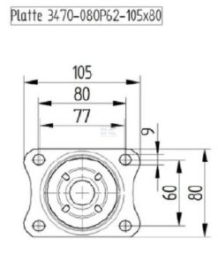 Rueda industrial giratoria en poliamida: Ø125 x 40 mm, placa soporte con freno 105 x 85 mm. Capacidad: 250 kg, Tente 10 Rueda industrial giratoria en poliamida: Ø125 x 40 mm, placa soporte con freno 105 x 85 mm. Capacidad: 250 kg, Tente
