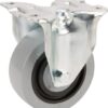 Rueda industrial fija en poliamida: Ø100 x 36 mm, placa de soporte: 103 x 85 mm. Capacidad: 160 kg, Tente 17 Rueda industrial fija en poliamida: Ø100 x 36 mm, placa de soporte: 103 x 85 mm. Capacidad: 160 kg, Tente
